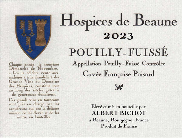 オスピスドボーヌ プイィ フュイッセ Pouilly-Fusse 2023 ブルゴーニュ マコネ地区 白ワイン 村名クラス
